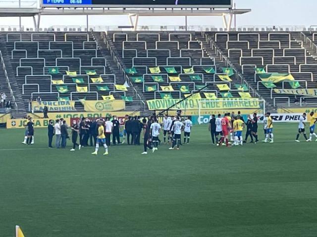 v体育-巴阿大战打了5分钟就取消 错在巴西防疫部门？！